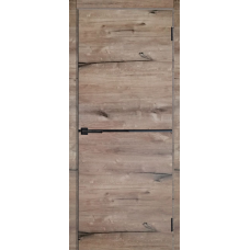 Дверь межкомнатная Леском Роял 4 Дуб пацифика, глухое полотно, кромка, молдинг